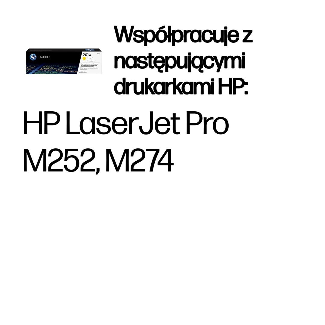 HP 201A Yellow - Original Laser Printer Toner Cartridge, 1,400 pages