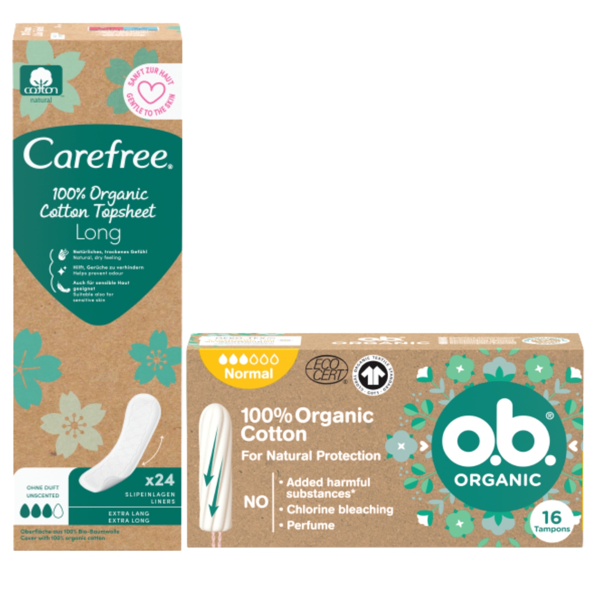 Carefree Long Original - Panty Liners for long-lasting freshness