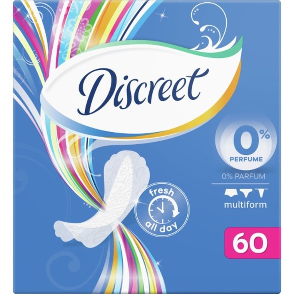 Discreet Air Panty Liners - 60 count for comfort and freshness