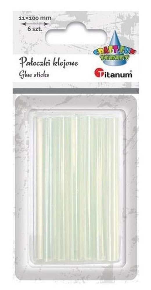 Titanum Glue sticks for gun 11x100mm 6pcs - ideal for DIY