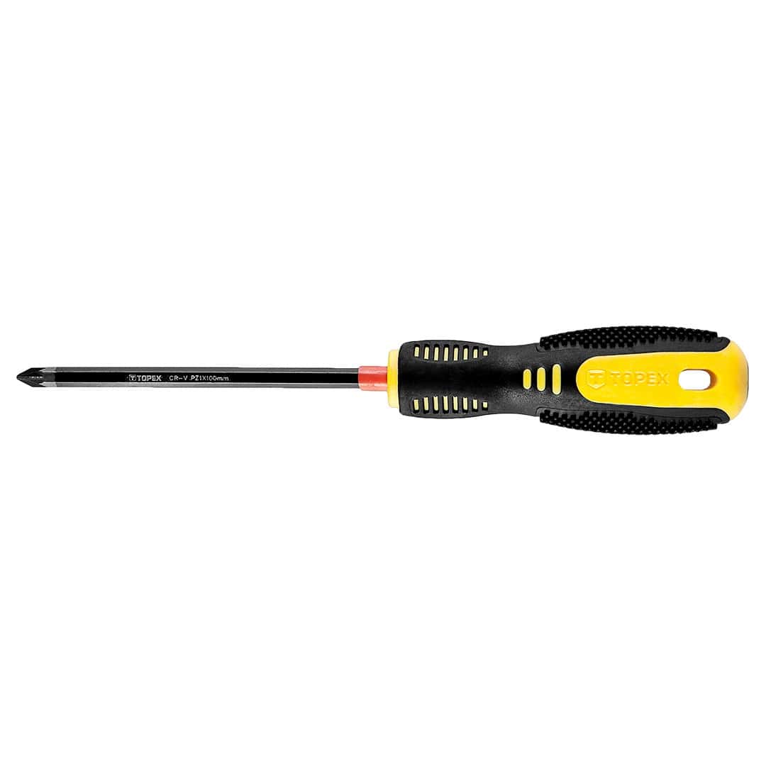 TOPEX Pozidriv Screwdriver PZ1 x 100 mm - reliable in every workshop