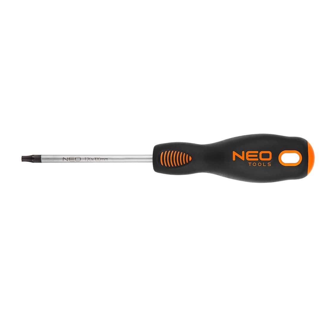 NEO Torx Screwdriver T20 x 100 mm, S2 - reliable tool