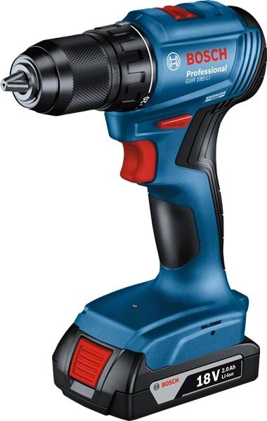 Bosch GSR 185-LI Solo - Cordless drill driver with case, 50/21 Nm