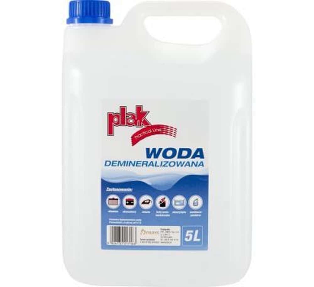 Demineralized water - ideal for irons and batteries