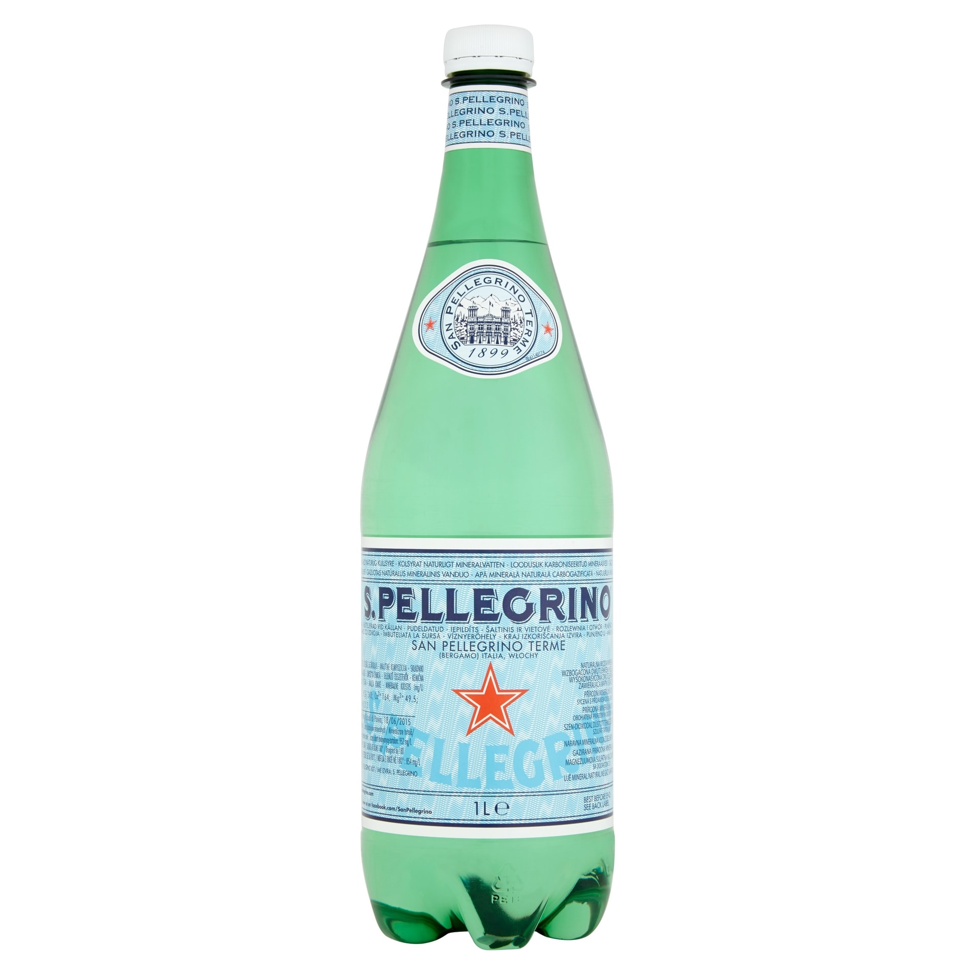 S.Pellegrino Sparkling mineral water 1l - refreshment from the Italian Alps