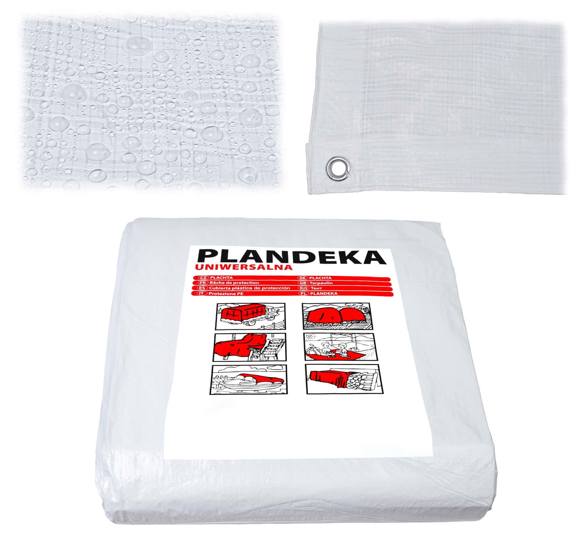 Waterproof tarpaulin 8x12 m - reliable protection