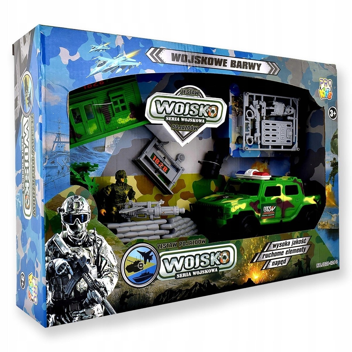 Military Set - Vehicles with Soldier 33x16x12cm - Develop Imagination!