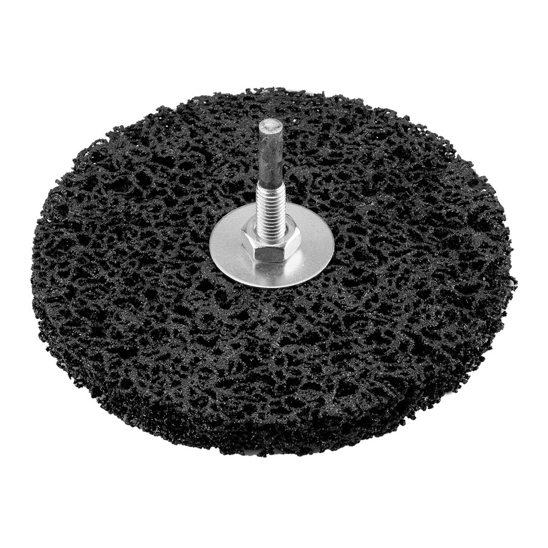 GRAPHITE Abrasive fleece with mandrel 125 x 14 x 6 mm for metal grinding
