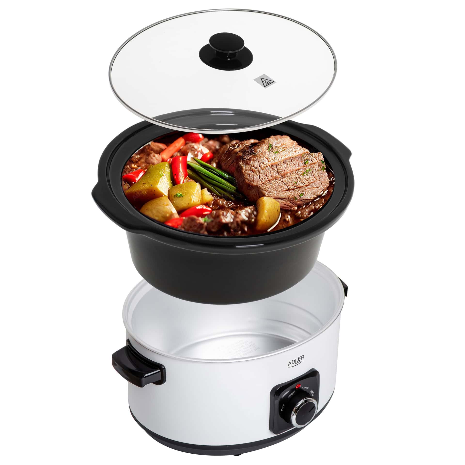 Adler Slow Cooker AD 6413w white - perfect for healthy cooking