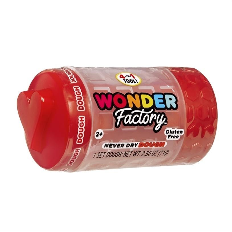 Wonder Factory Never Dry Dough Singles - Red - creative fun for kids