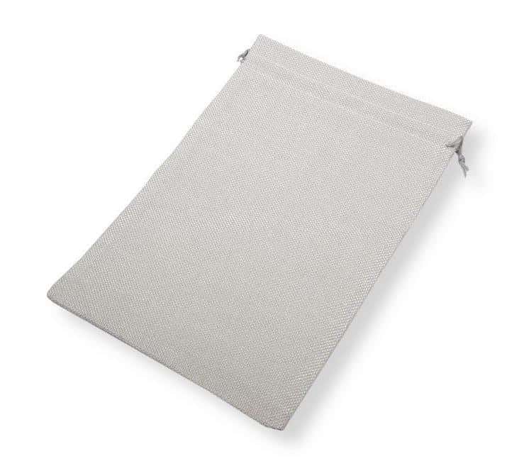 Jute bag grey 30x20 cm - ideal for storing small items
