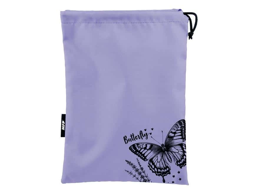 Shoe bag 27x36cm violet - ideal for school and kindergarten