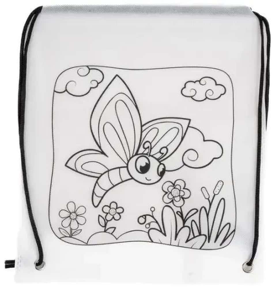 Tinting School bag for painting butterfly - ideal for art classes
