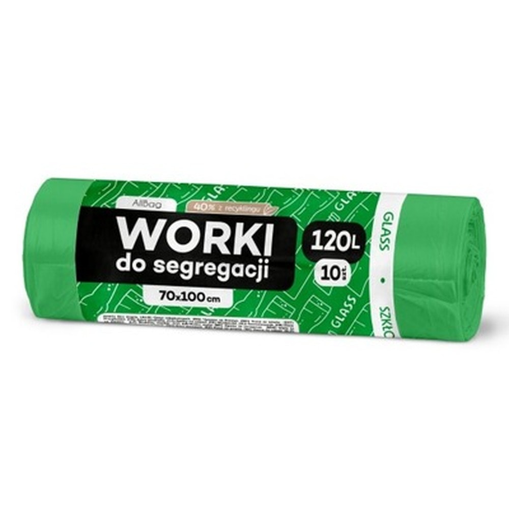 Paclan Green Bags 120L - 10 pieces durable garbage bags