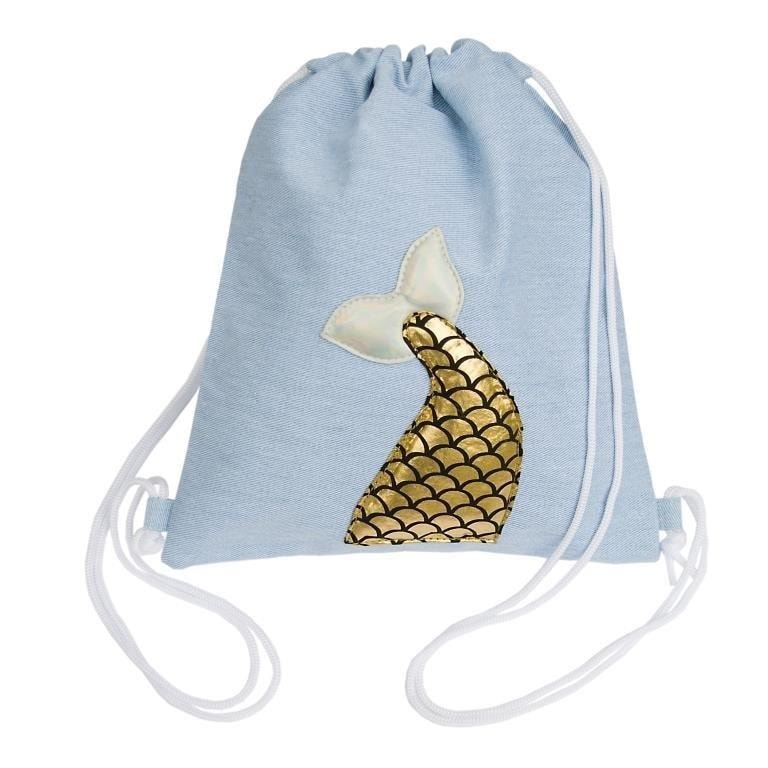 Coralico Cotton drawstring backpack mermaid - perfect for summer