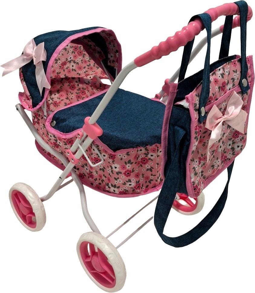 MarioToys Deep doll stroller with bag - perfect gift for girls