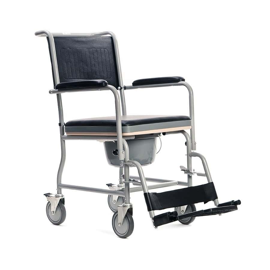 Toilet wheelchair - stationary model with height adjustment