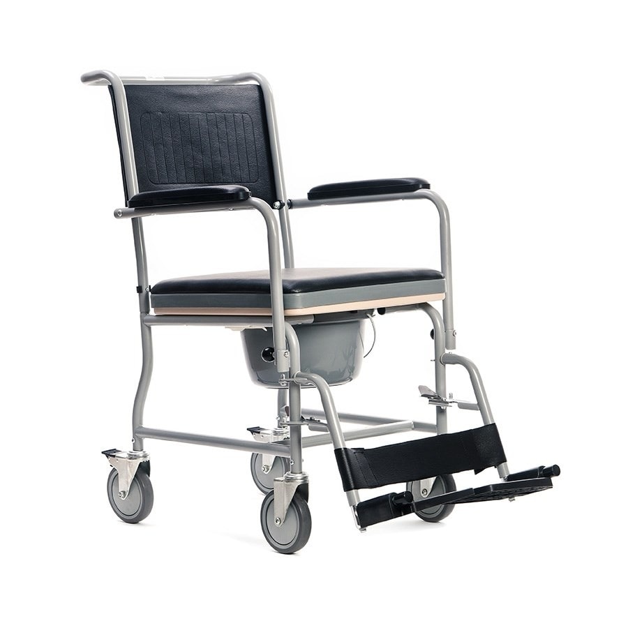 Toilet wheelchair - stationary model with height adjustment