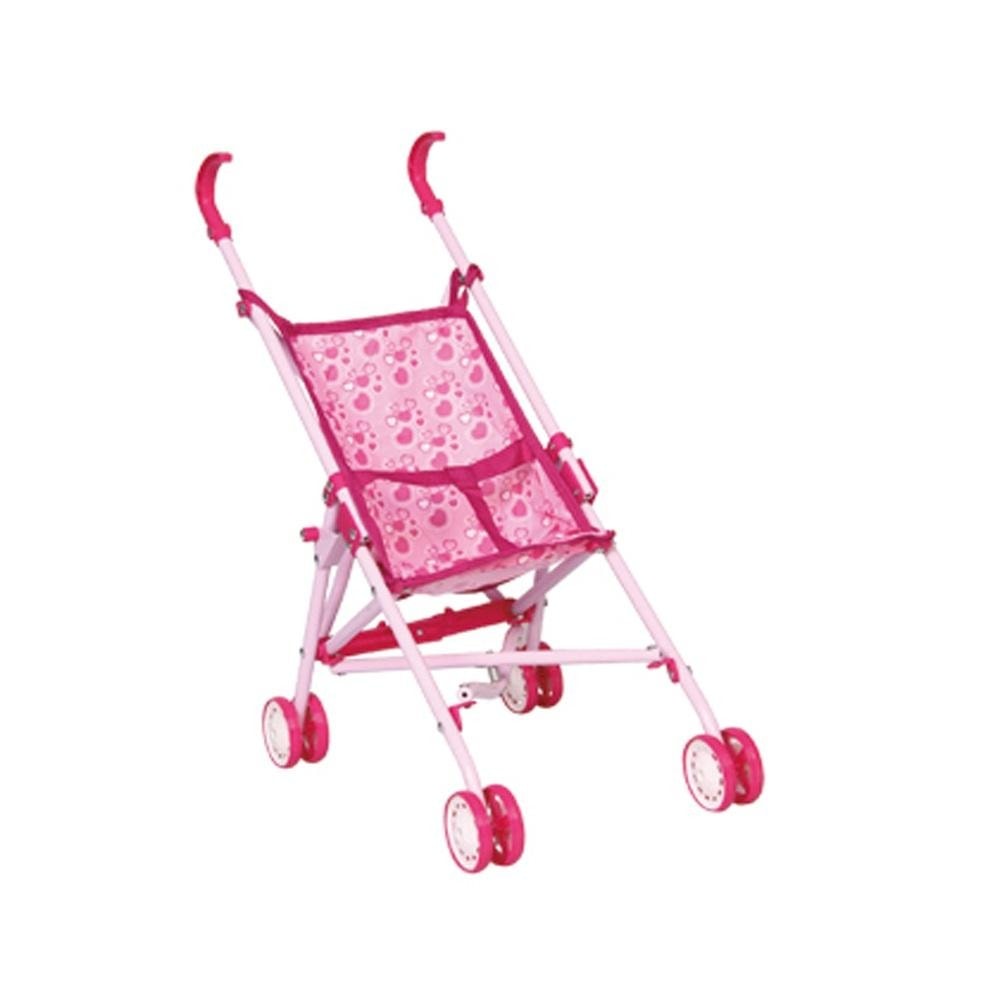 Doll stroller - metal tubes and double lock for safety