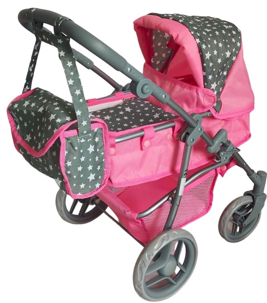 MarioToys Multifunctional doll stroller 2in1 - perfect gift for a girl