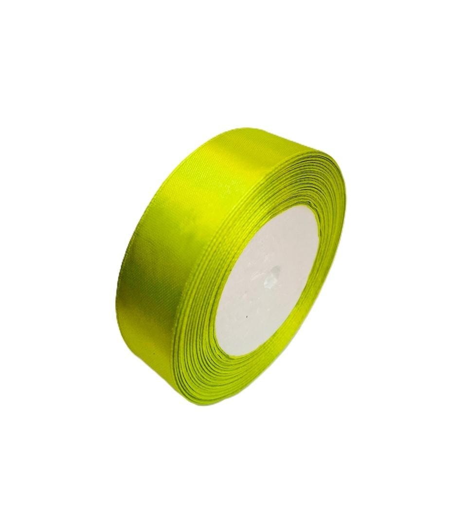 Pistachio satin ribbon 25mm/32m - ideal for decorations