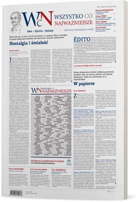 Everything That Matters No. 3 - journal of ideas and opinions edited by Michał Kleiber