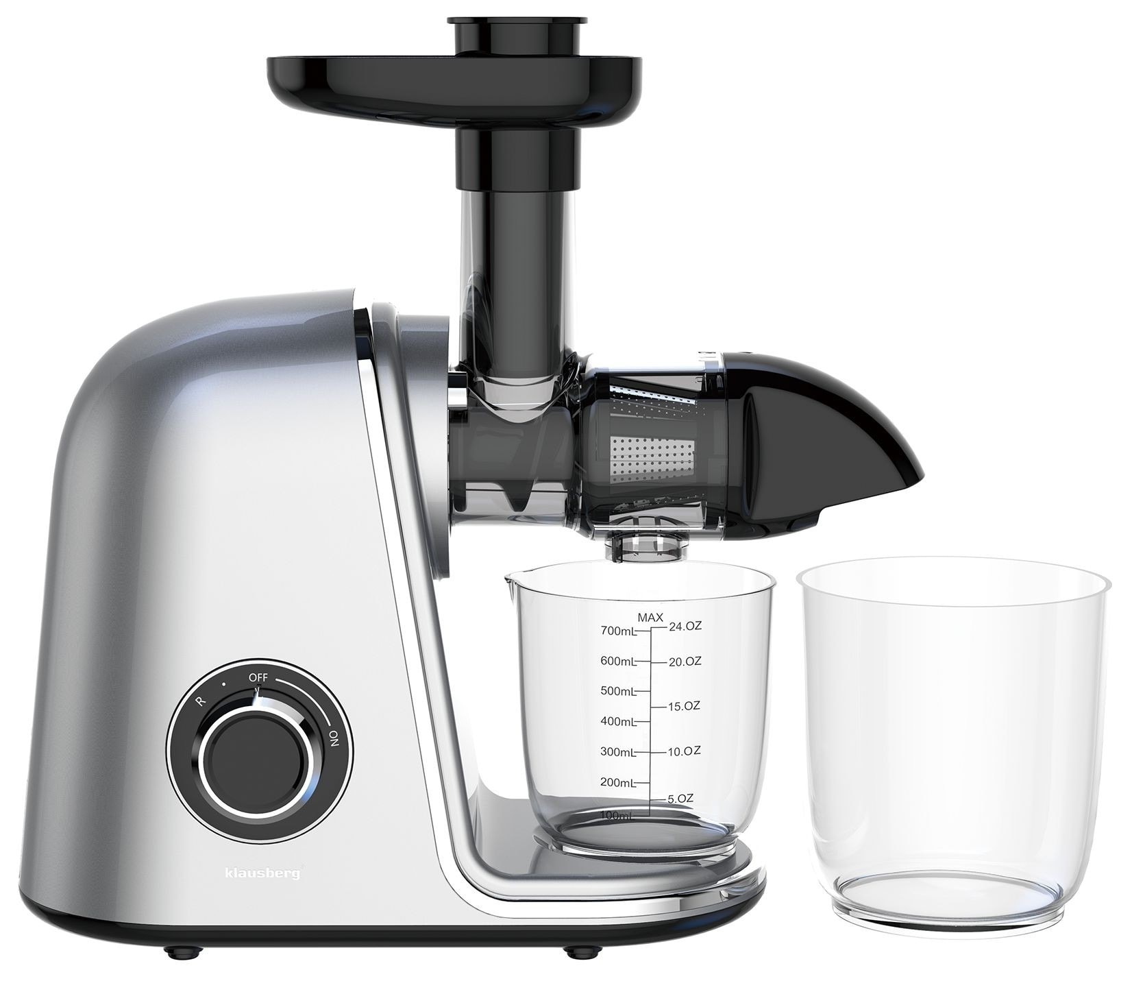 Klausberg Slow Juicer KB-7868 - horizontal, grey, 150W