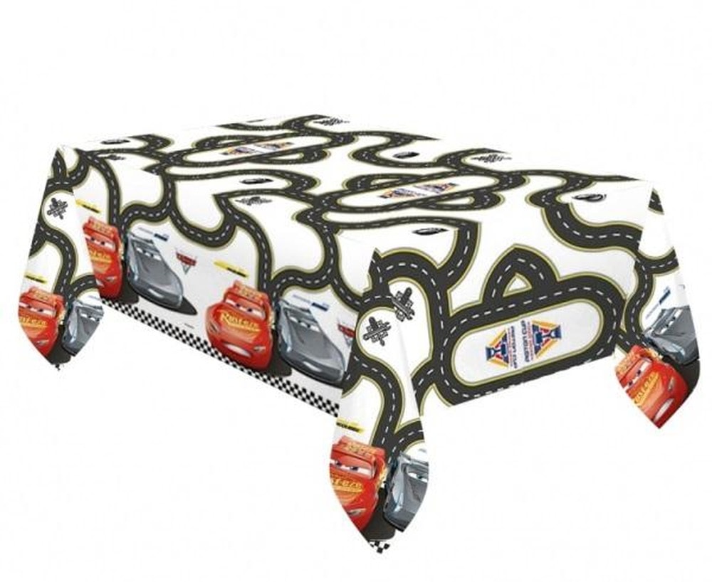 Godan Foil Tablecloth Cars 3 120x180 cm - perfect for parties