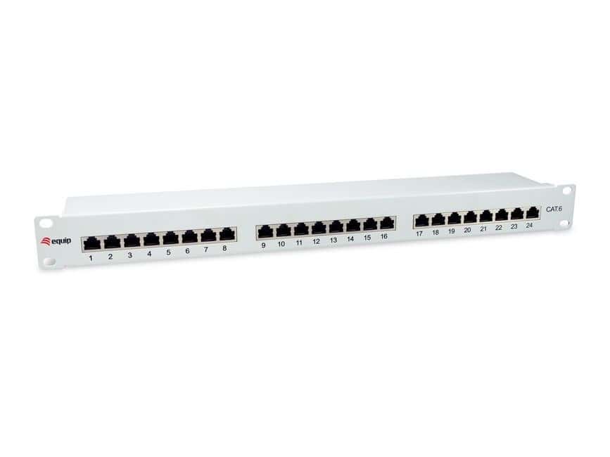 Patch Panel 24xRJ45 Cat6 FTP 1U 250MHz - Network equipment