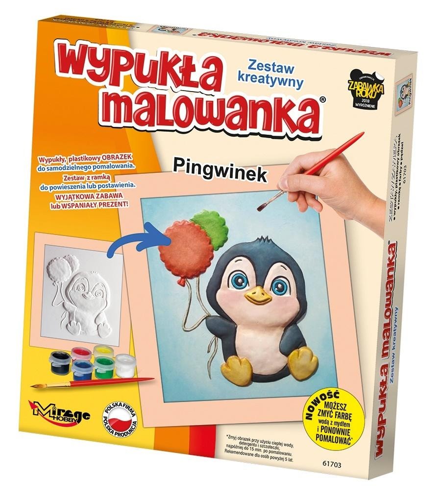 Mirage Hobby 3D Painting Set - Little Penguin - Creative set for kids