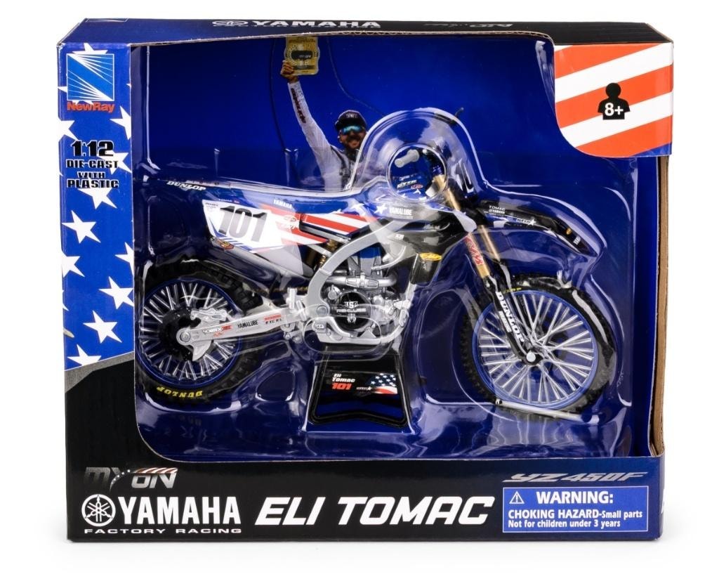 Yamaha YZ450F Eli Tomac Motocross of Nations 2022 1:12 - collector's model for fans