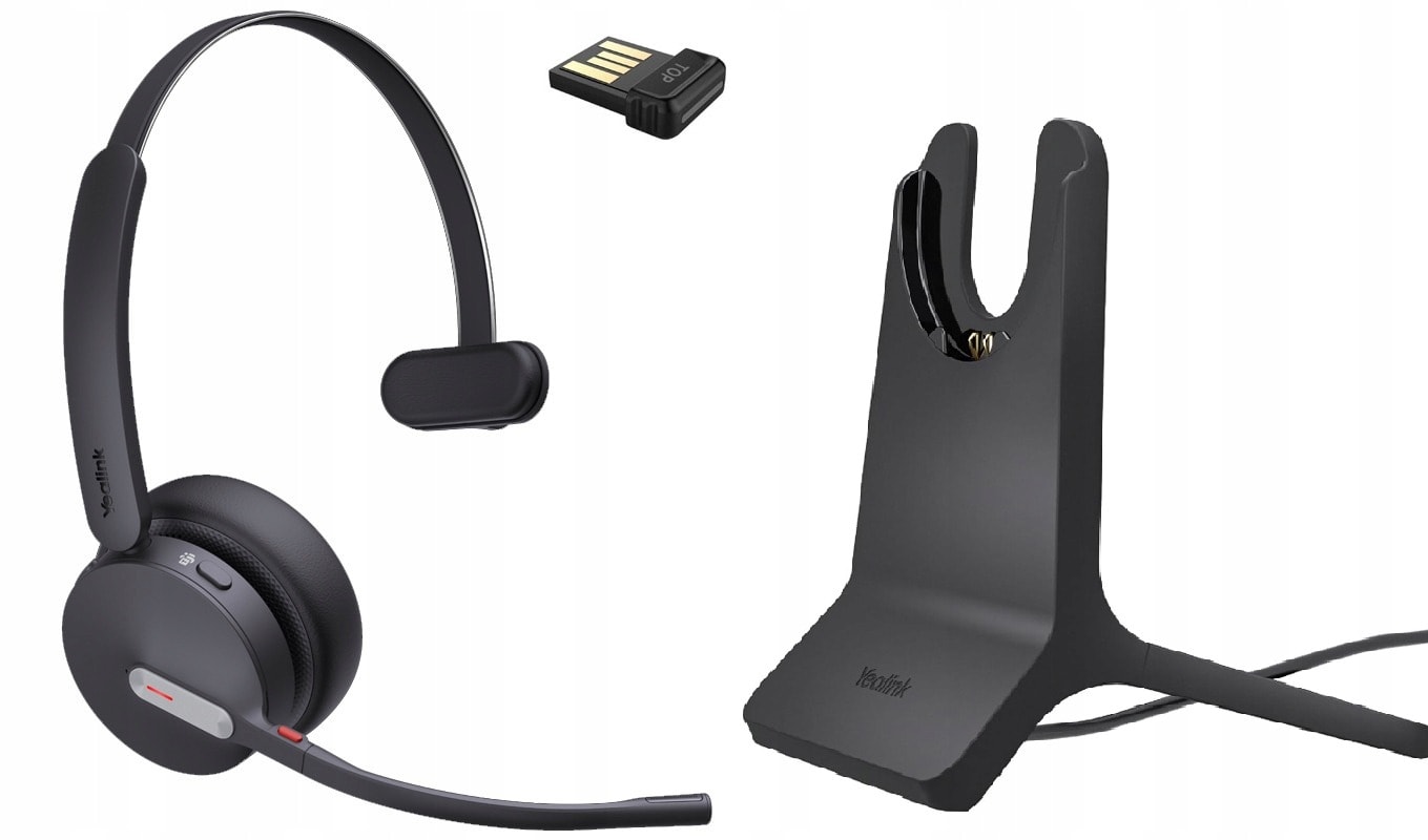 Yealink Słuchawki Teams BH70 Mono z Podstawką USB-C/A