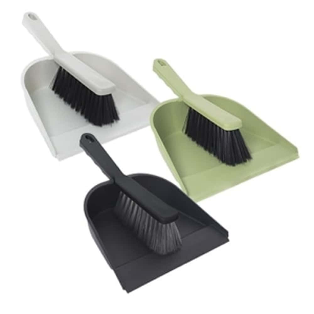 YORK Dustpan and brush set with rubber lip - perfect for quick cleaning