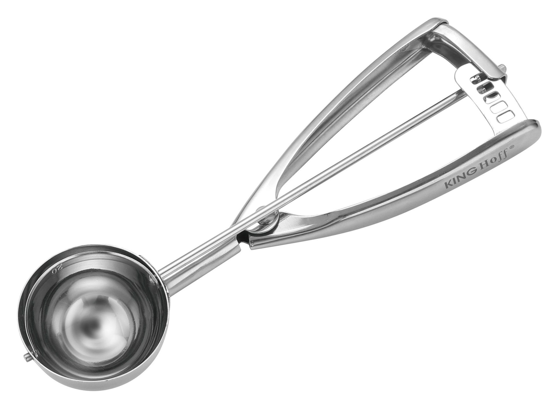 KINGHoff Ice Cream Scoop - Stainless steel, perfect for desserts