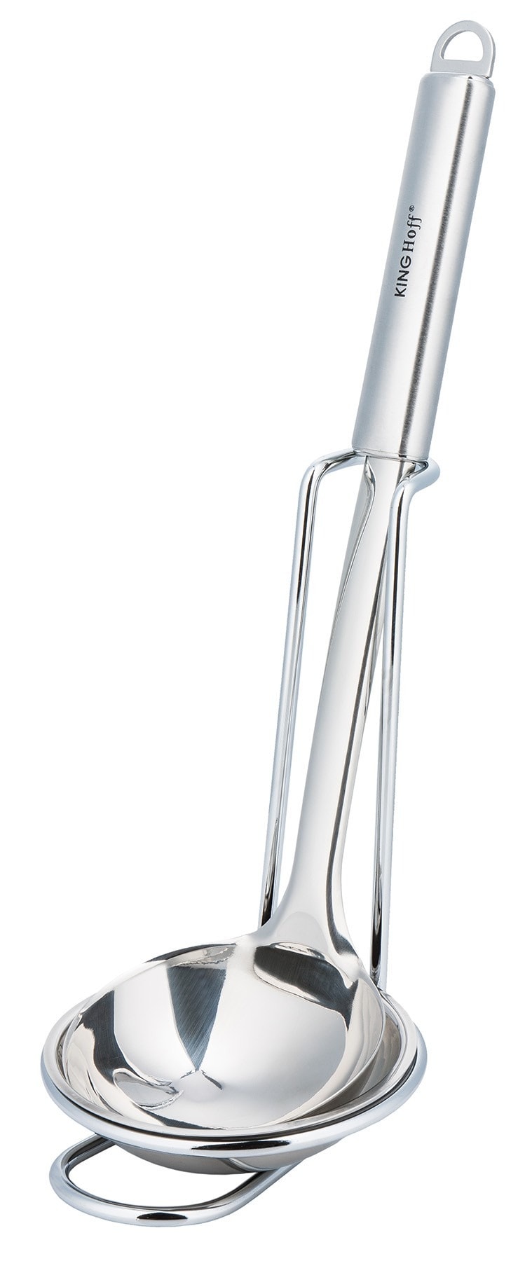 Kinghoff Stainless steel kitchen spoon with stand - perfect for any kitchen
