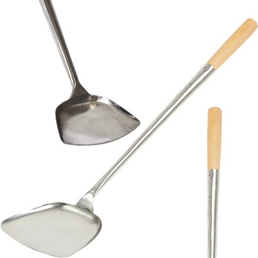Flat wok spatula 46cm - ideal for Asian dishes