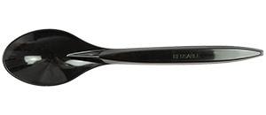 Arpex Reusable spoons black 8 pieces - perfect for picnic