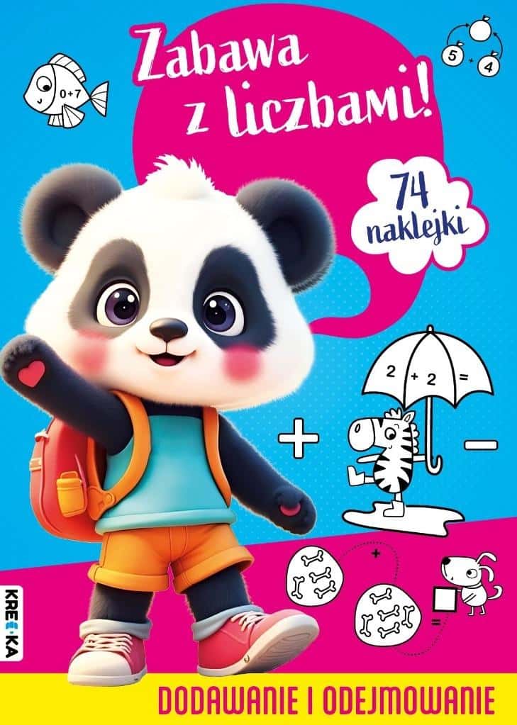 Kredka Fun with numbers - exercises in addition and subtraction for children