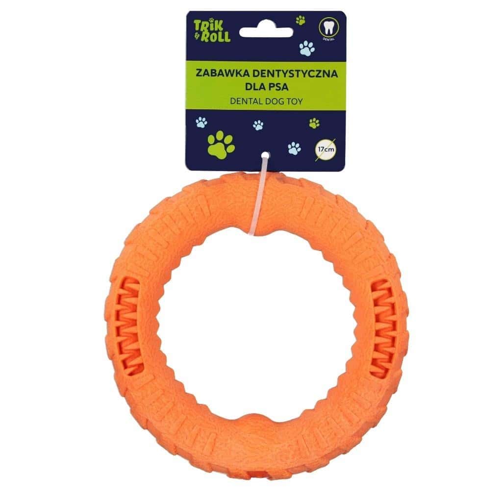 Dental toy for dogs orange 15.8 cm - ideal for chewing