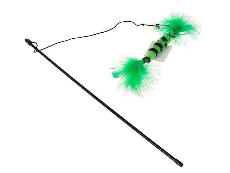 Toy with feather on a stick - ideal for your cat