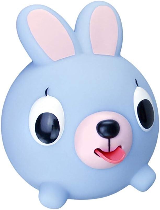 Jabber Ball Blue Squeezable Bunny with Tongue
