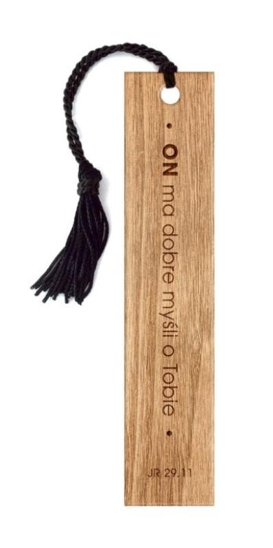 Wooden Bookmark - HE HAS GOOD THOUGHTS - Inspiring addition to your book