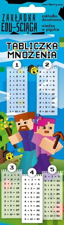 Zakładka edukacyjna Henry Tabliczka mnożenia Gra i nauka