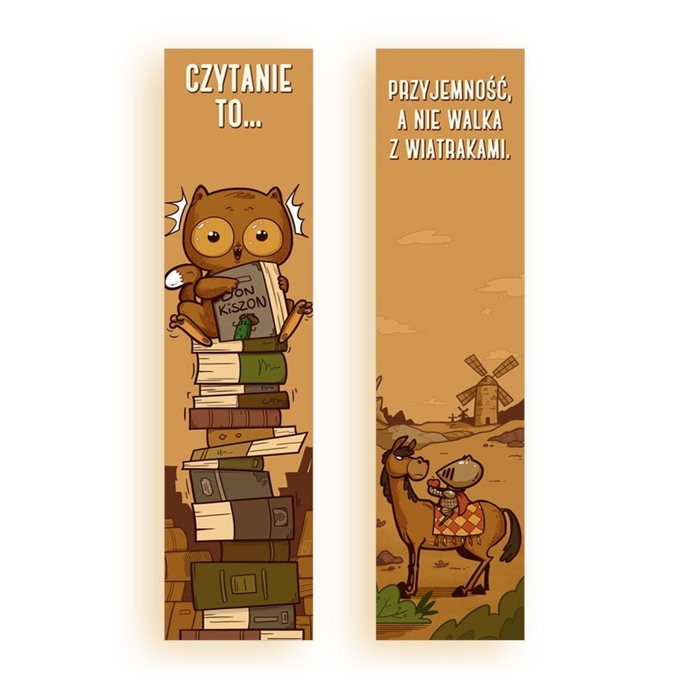 Cardboard Bookmark - Don Quixote - perfect for literature lovers