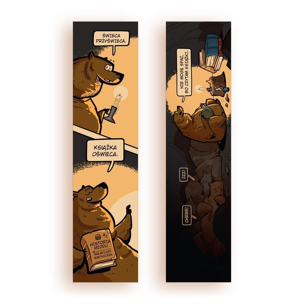 Cardboard Bookmark - Book Enlightens - perfect for book lovers