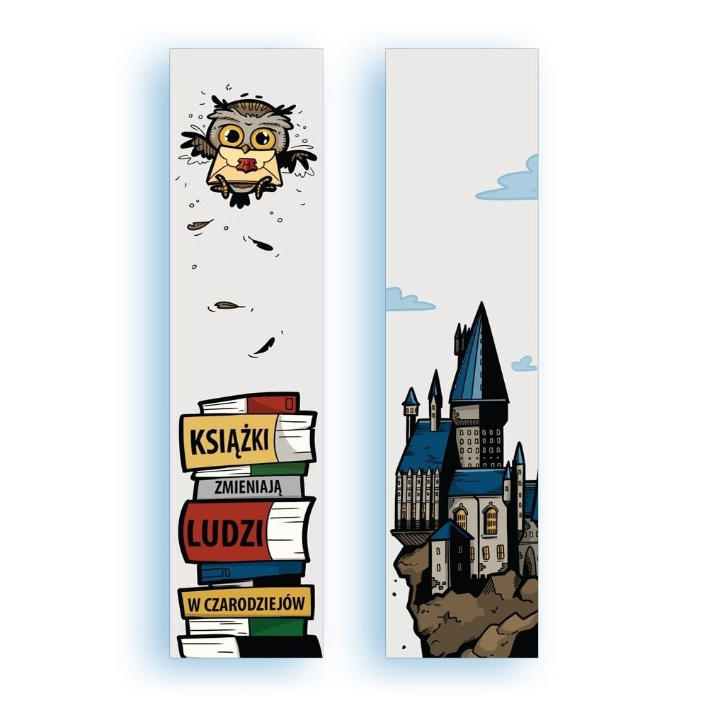 Cardboard bookmark - Books turn into... - elegant accessory for every reader