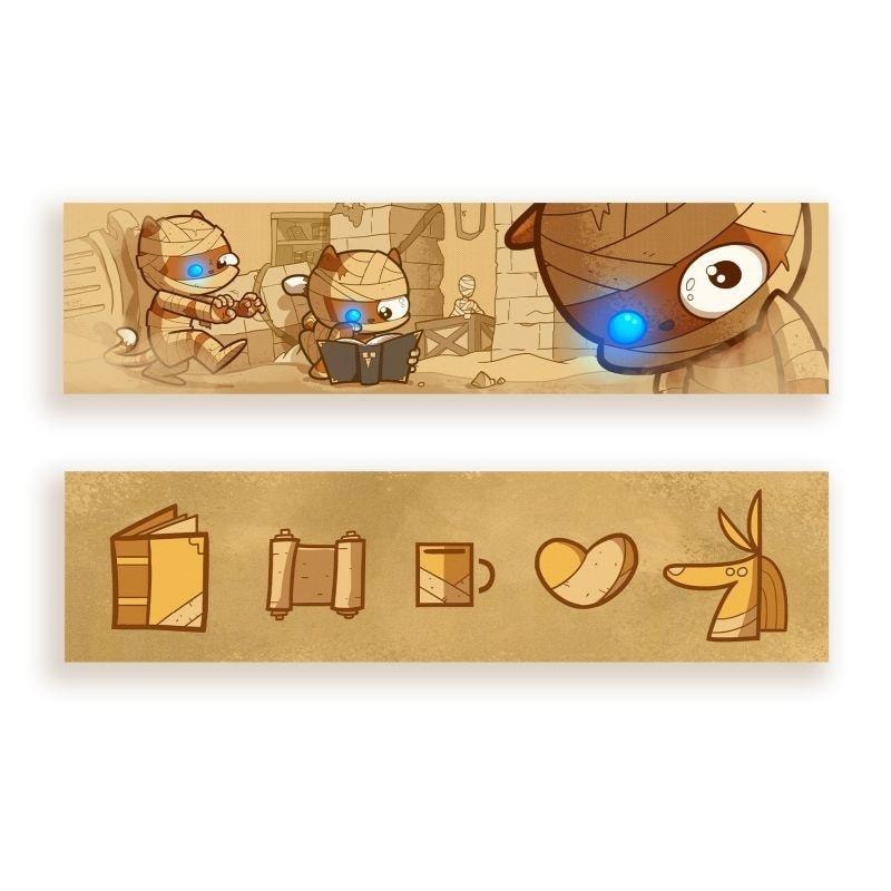 Molom Cardboard Bookmark Mummy - ideal for every reader