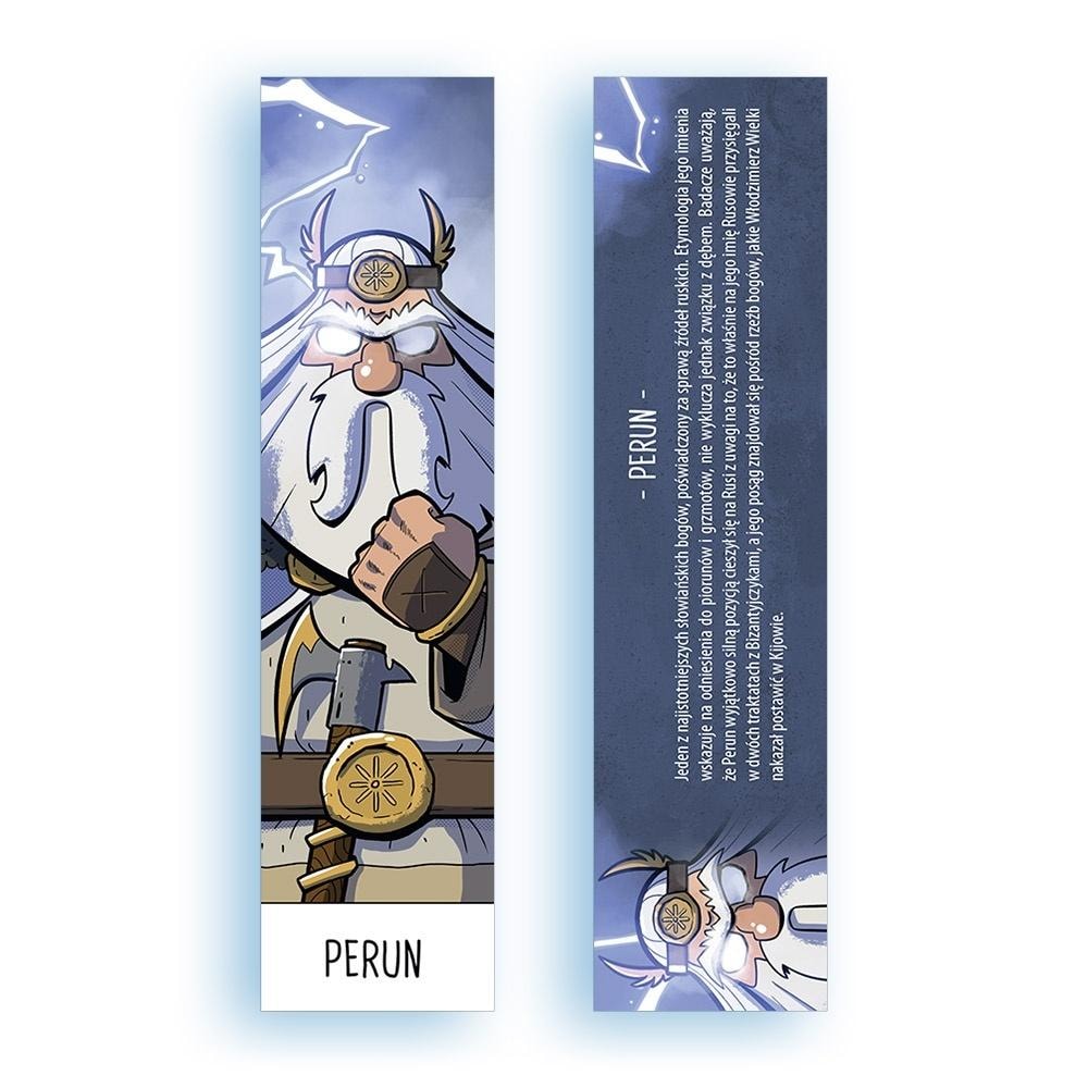 Cardboard bookmark Perun - Slavic touch to your reading