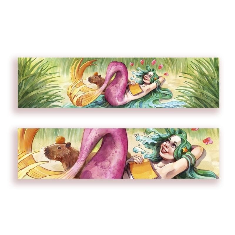 Cardboard Bookmark Mermaid Dreamer - perfect for fantasy lovers