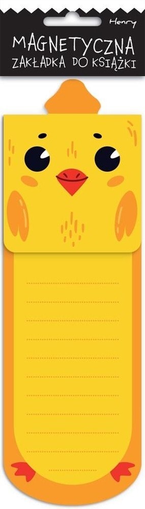 Chicken Magnetic bookmark with space for notes
